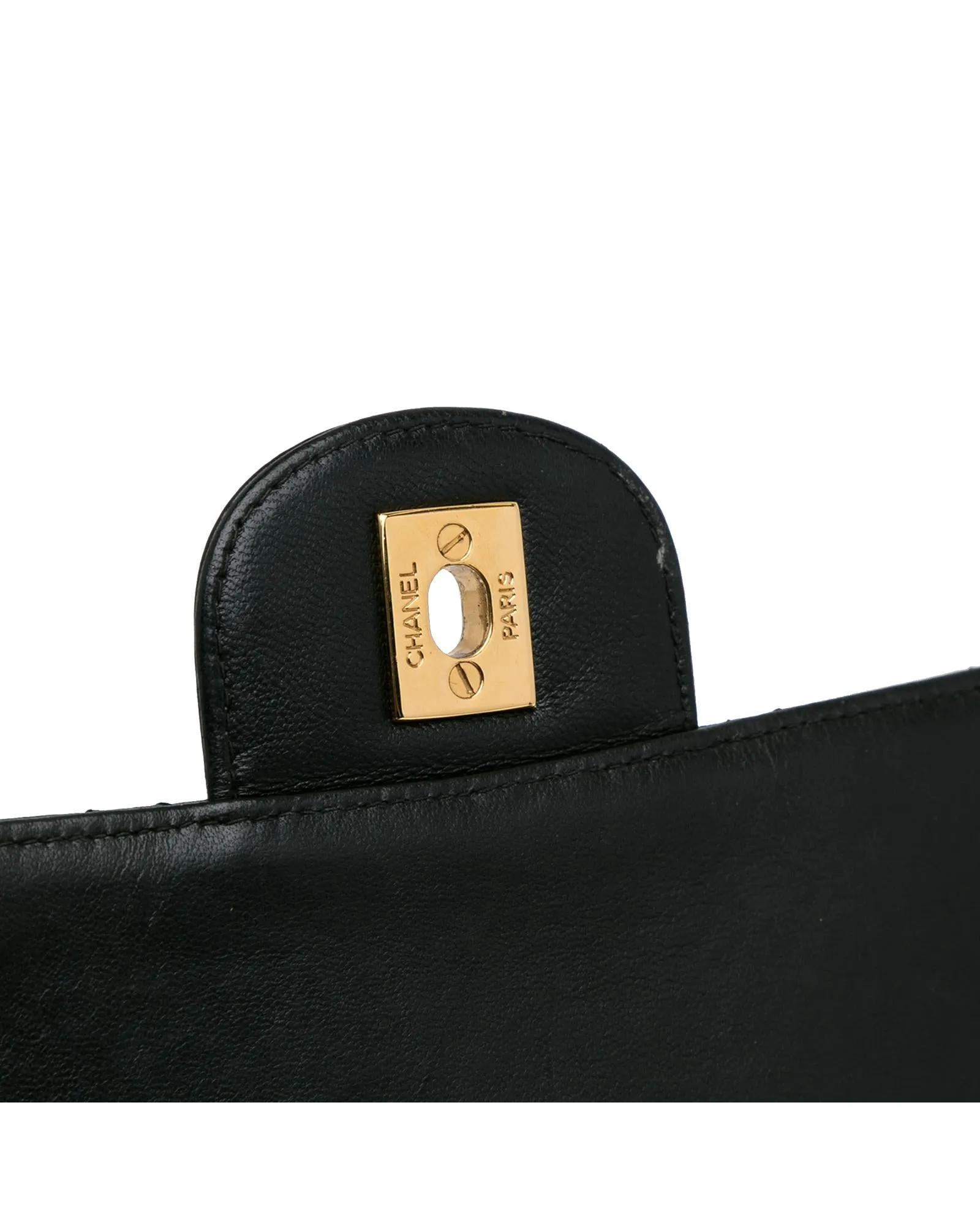 Jumbo Classic Lambskin Single Flap Shoulder Bag with Quilted Design and Chain Straps