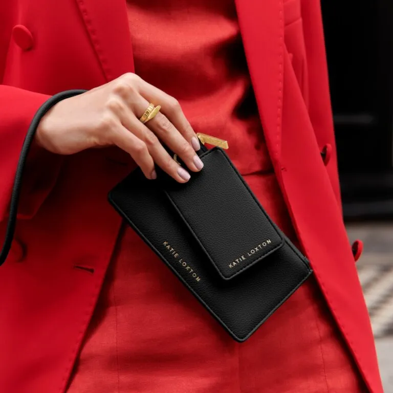 Katie Loxton Black Wristlet Duo Accessories Bag