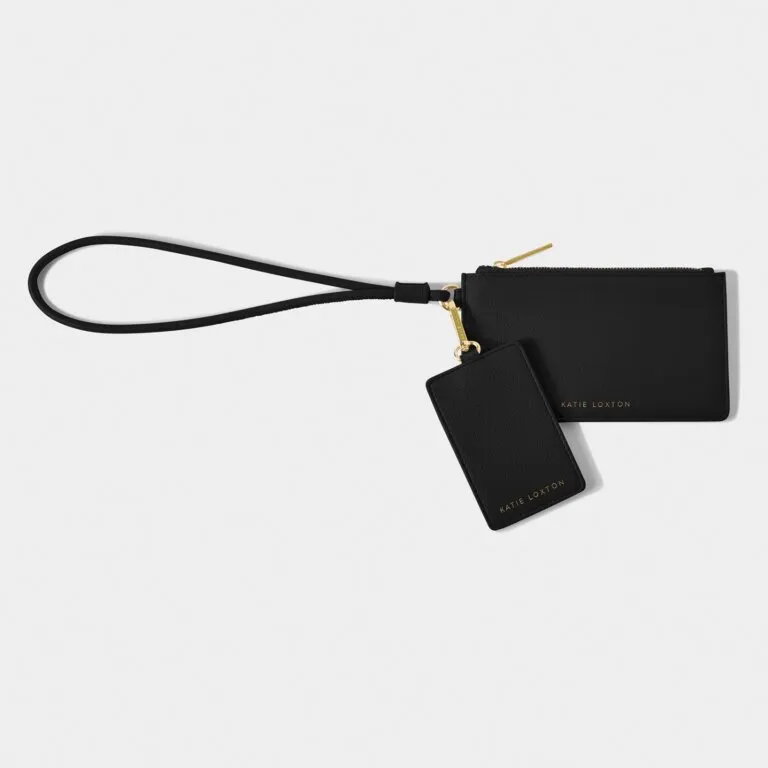 Katie Loxton Black Wristlet Duo Accessories Bag