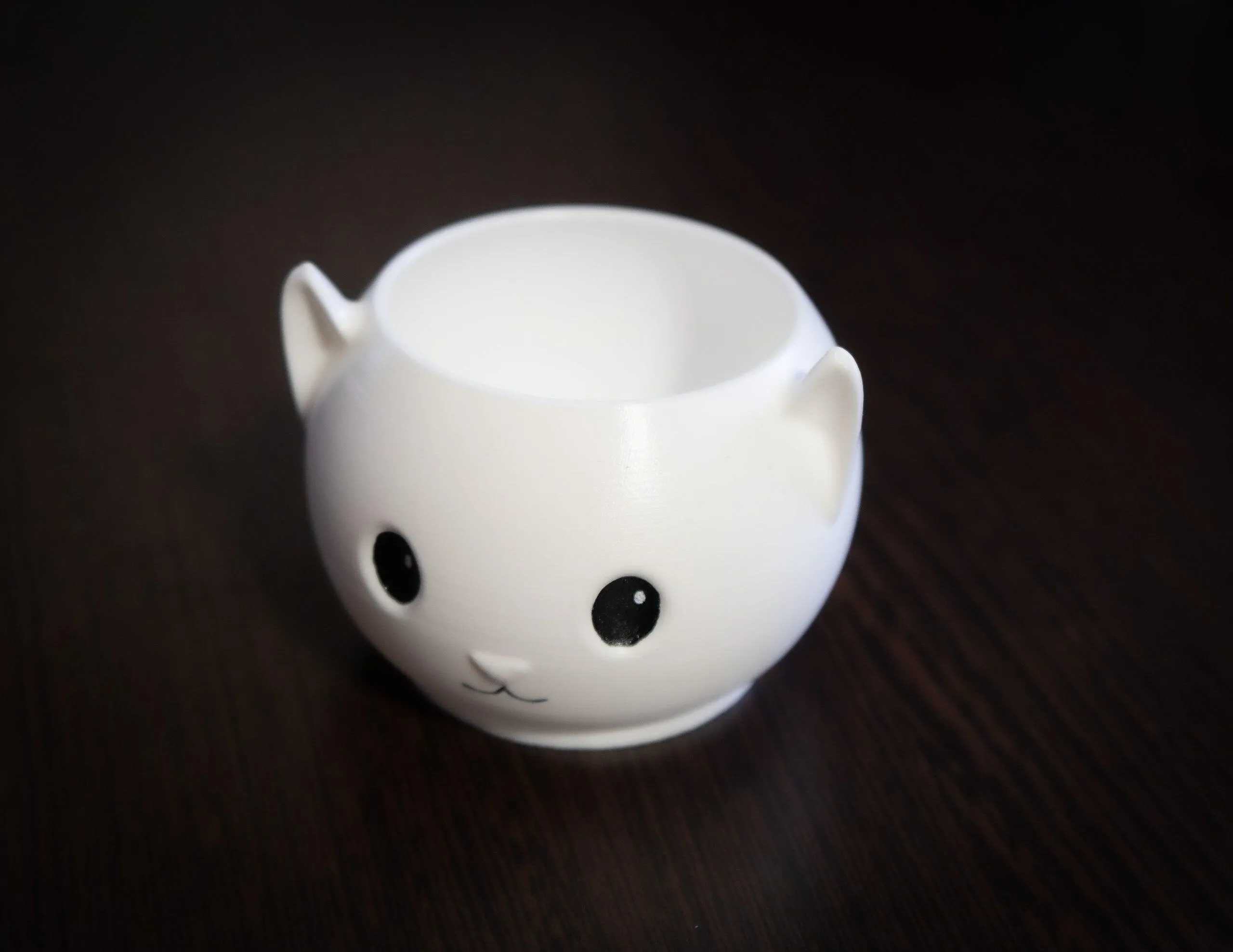 Kawaii Kitty Planter - Cute Succulent Pot for Home or Office Decor