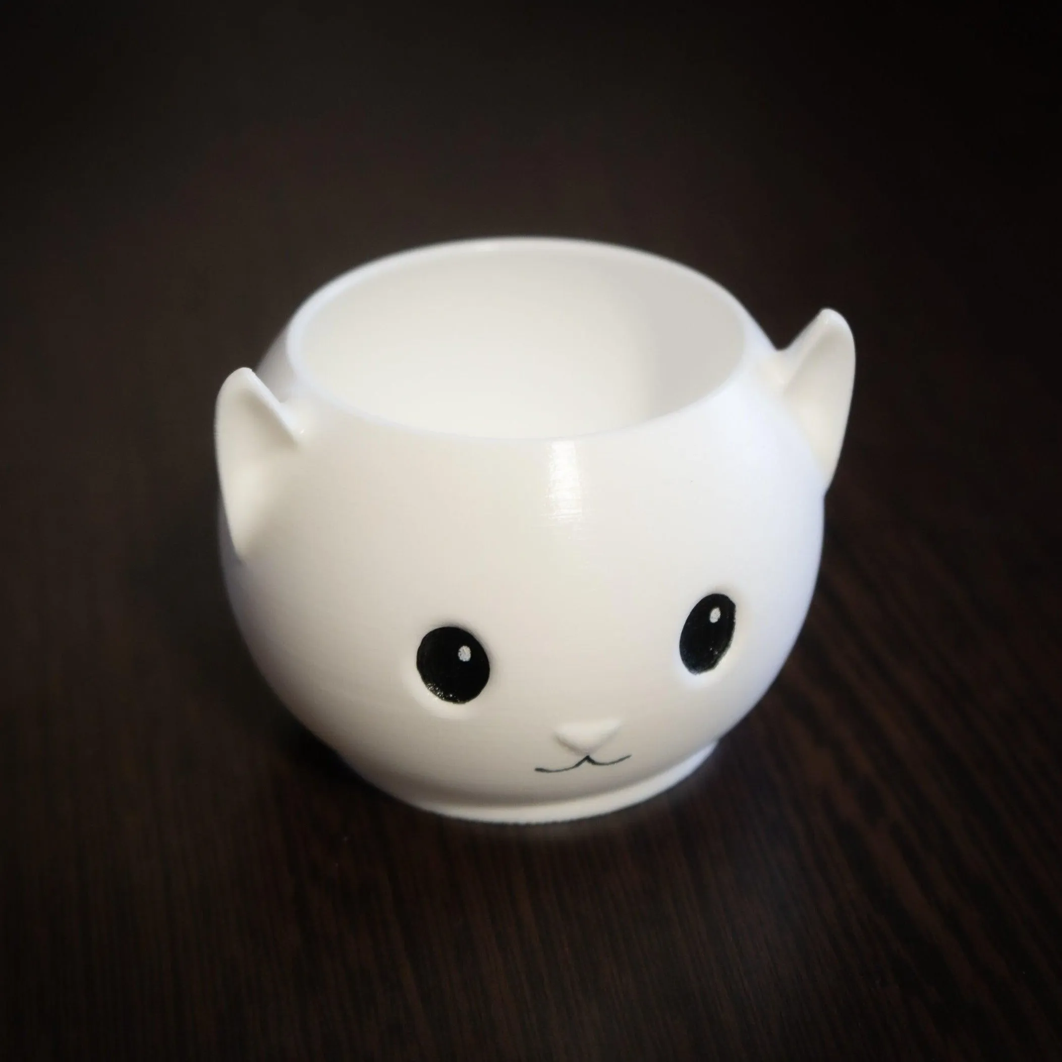 Kawaii Kitty Planter - Cute Succulent Pot for Home or Office Decor