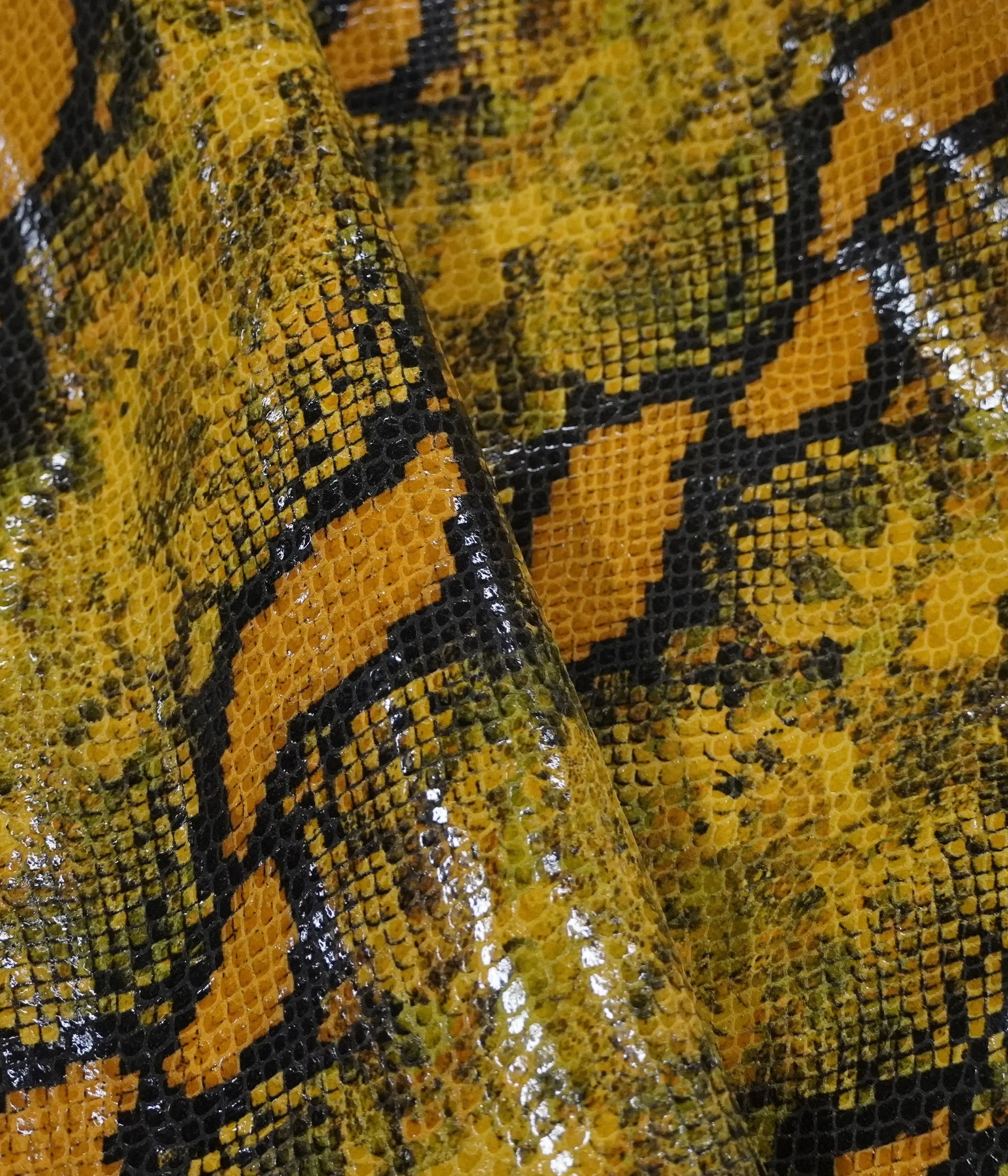 Kenya Python Foil Cowhide