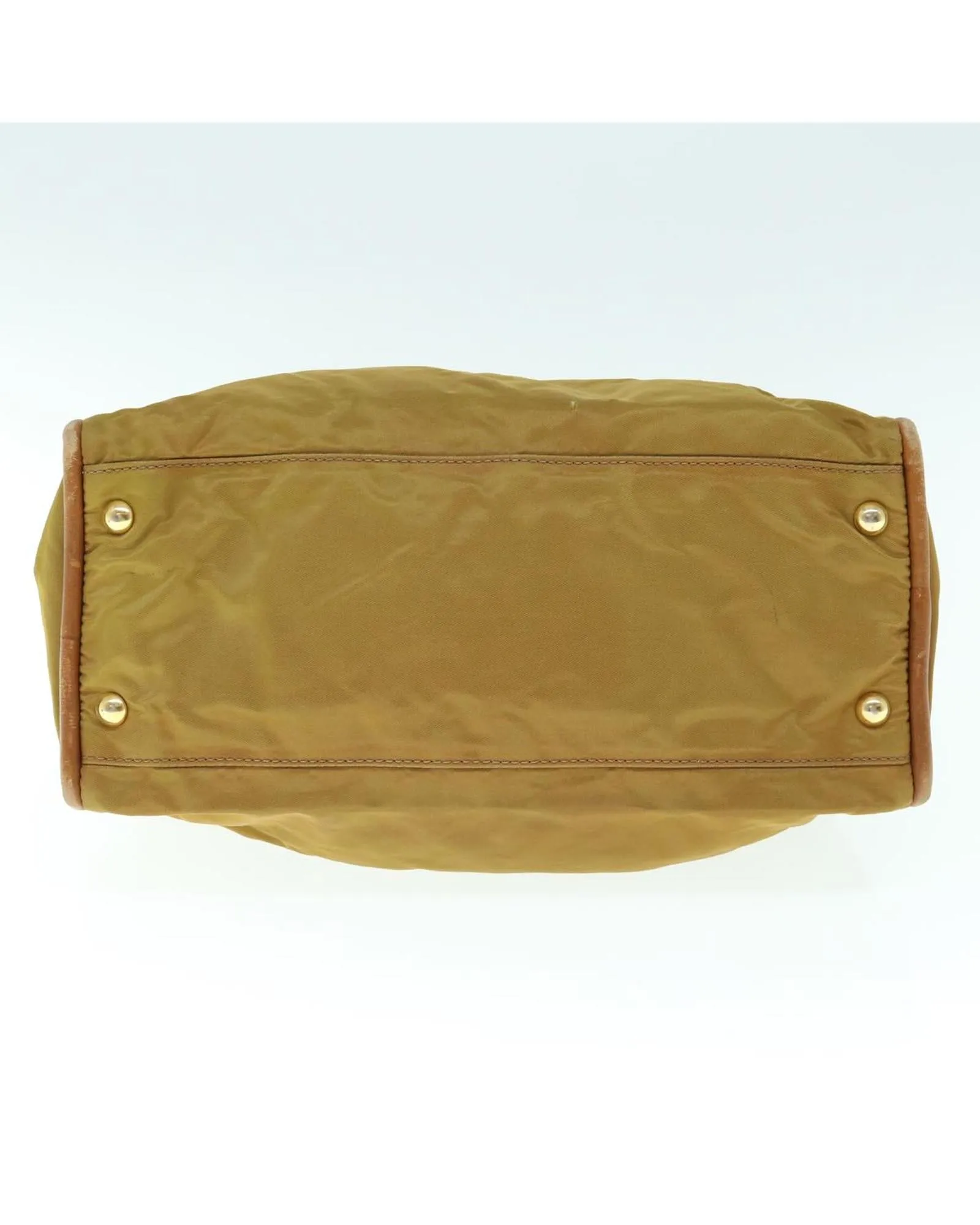 Khaki Nylon Hand Bag by Celine - Authentic