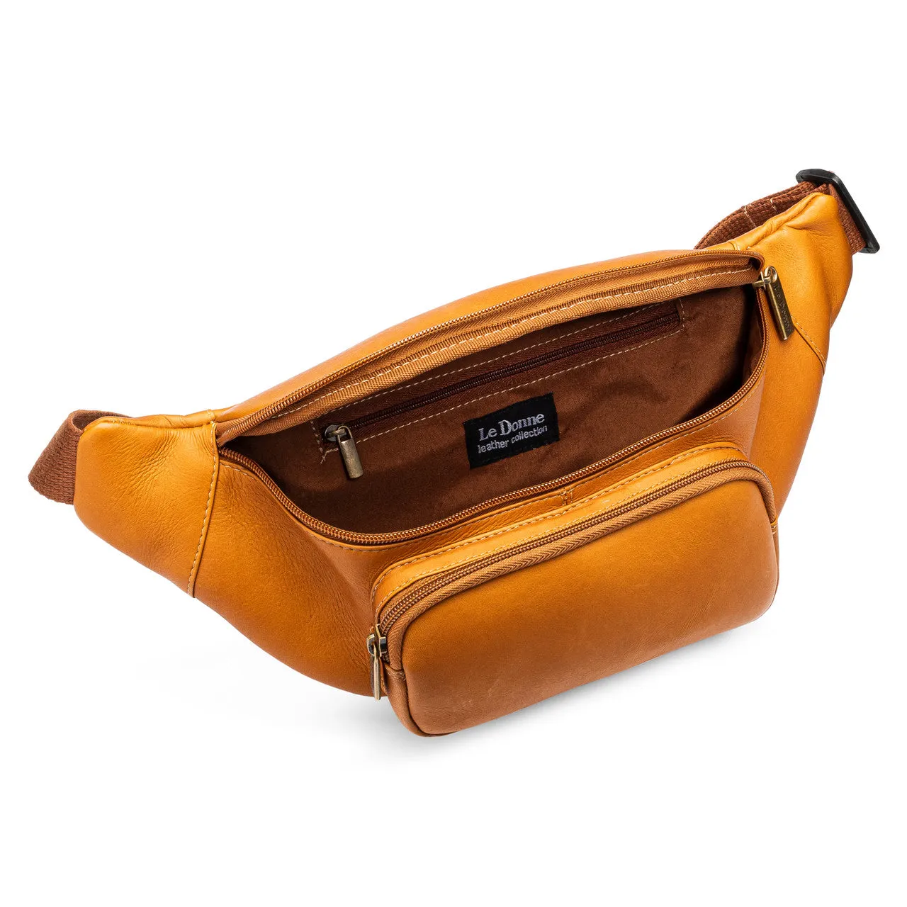 Le Donne Leather Multi-Compartment Crossbody Bag