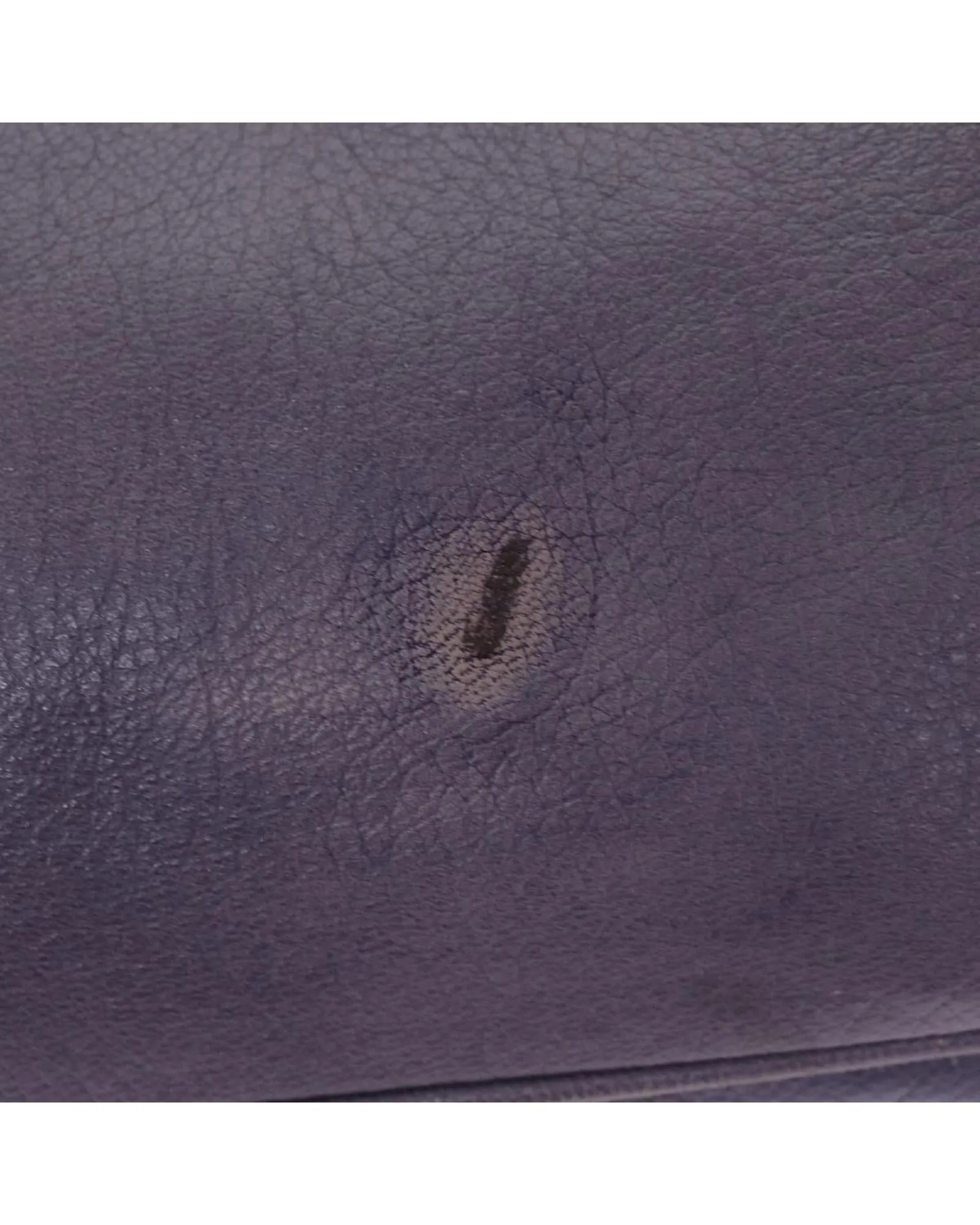 Leather Gancini Hand Bag in Purple by Salvatore Ferragamo
