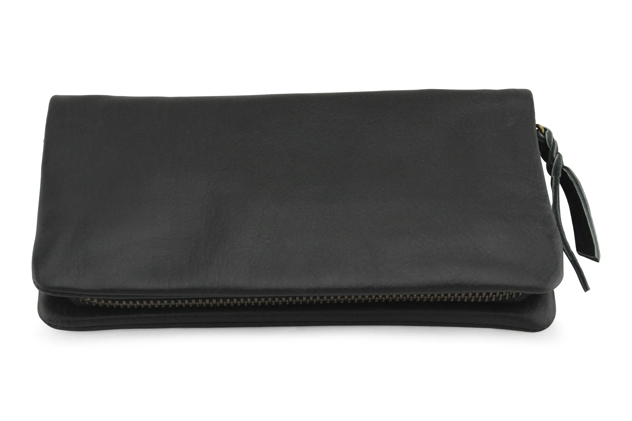 LEATHER PURSE IN BLACK