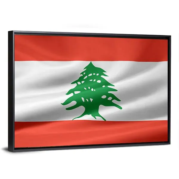 Lebanon Flag Canvas Wall Art
