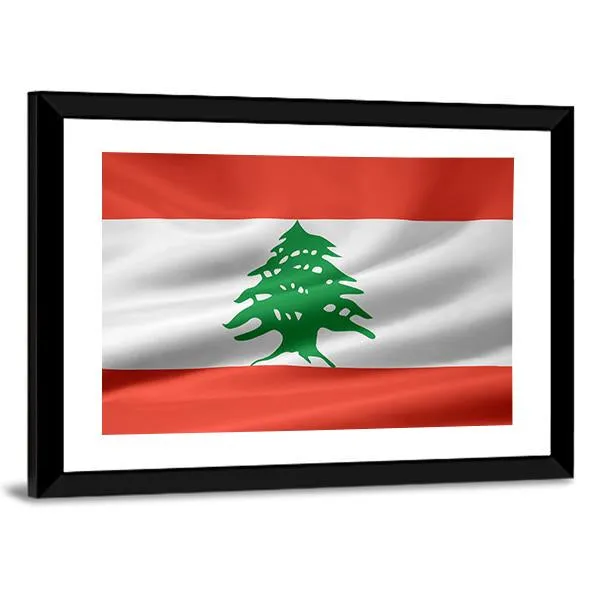 Lebanon Flag Canvas Wall Art