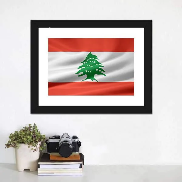 Lebanon Flag Canvas Wall Art