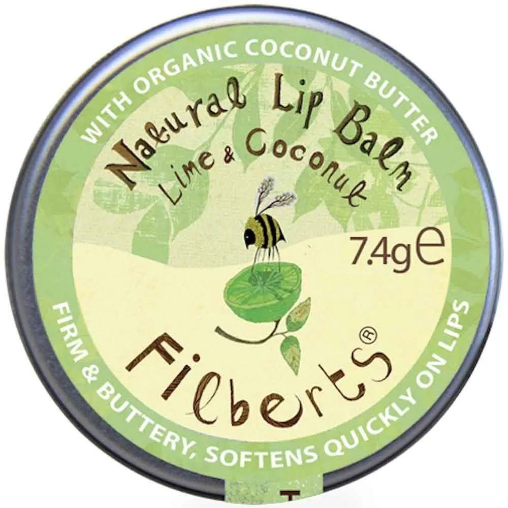 Lime & Coconut Natural Lip Balm by Filberts Bees