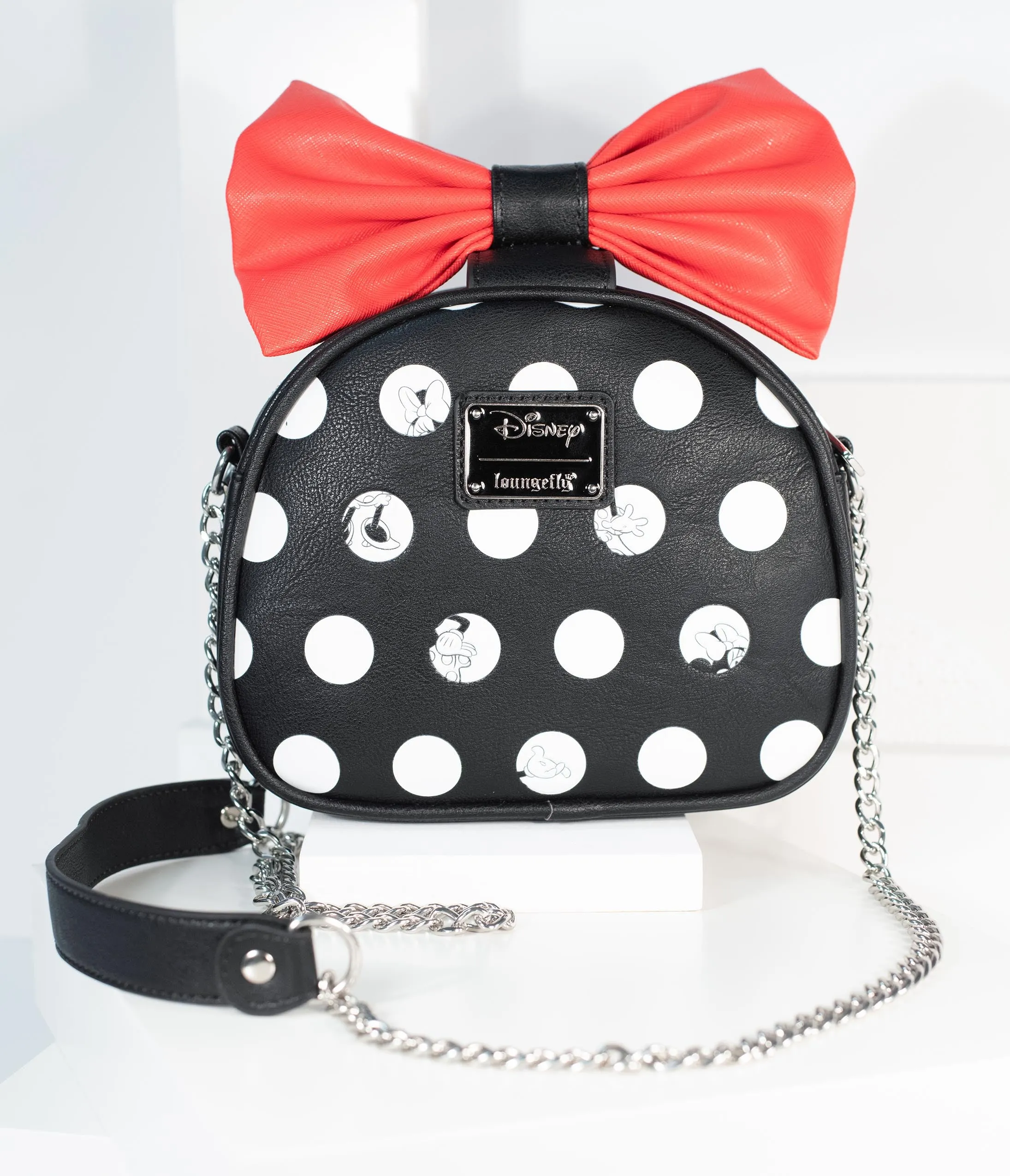 Loungefly Minnie Mouse Big Red Bow Disney Purse