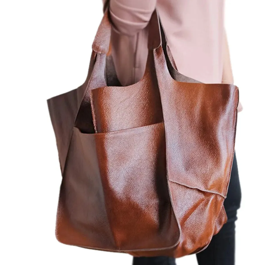 Luxury Leather Shoulder Handbag