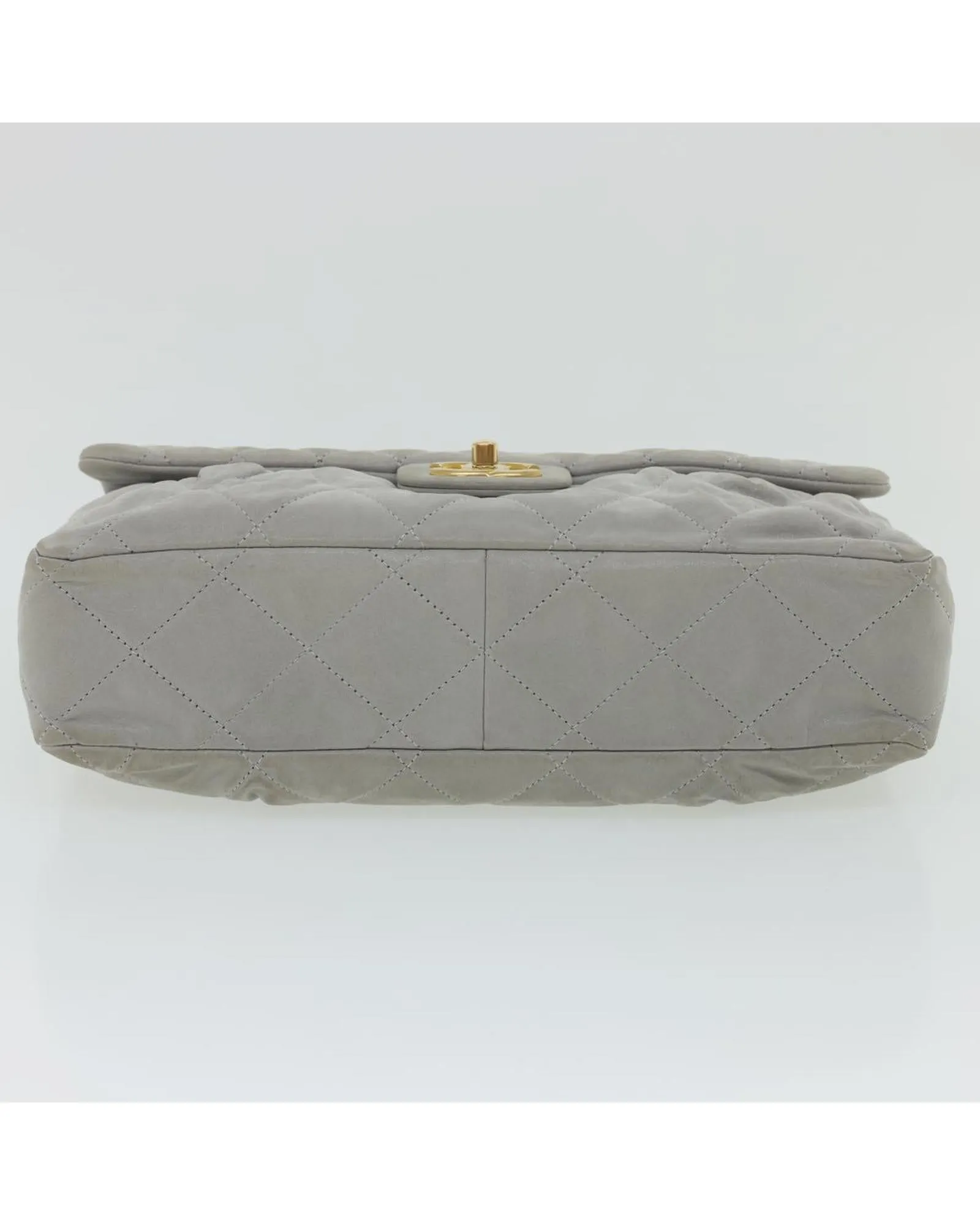 Matelasse Lamb Skin Double Chain Shoulder Bag with CC Logo Design