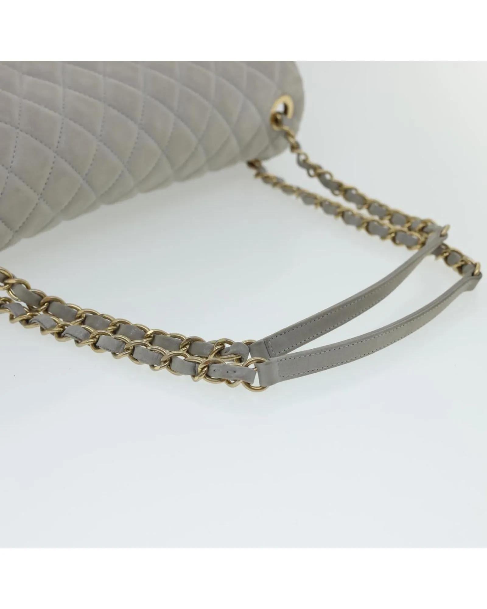 Matelasse Lamb Skin Double Chain Shoulder Bag with CC Logo Design