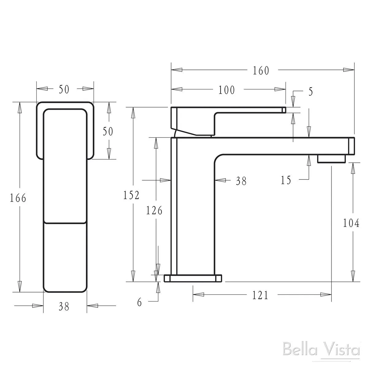 Milos Basin Mixer Matte Black