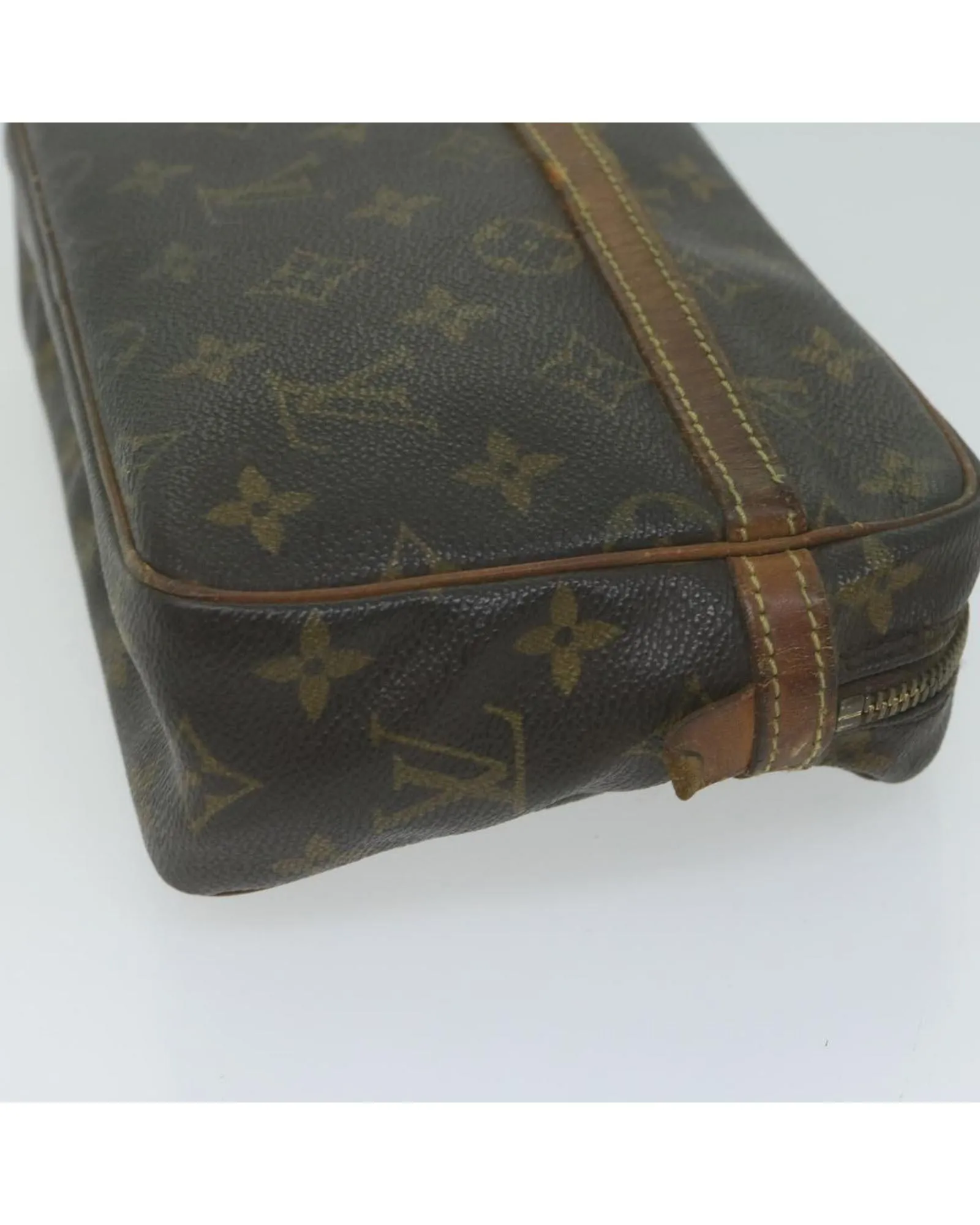 Monogram Canvas Clutch Bag with Zipper - France Made
