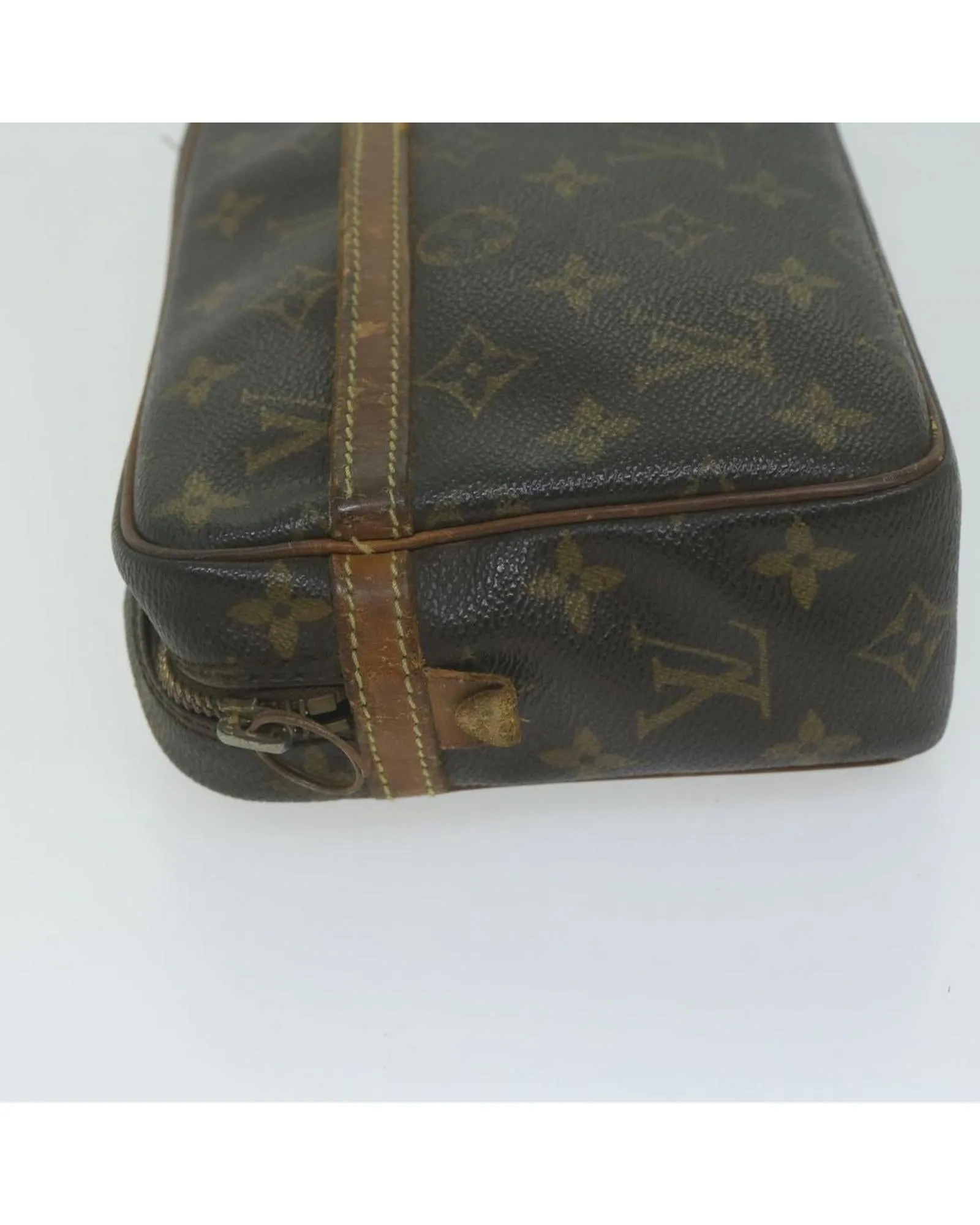 Monogram Canvas Clutch Bag with Zipper - France Made