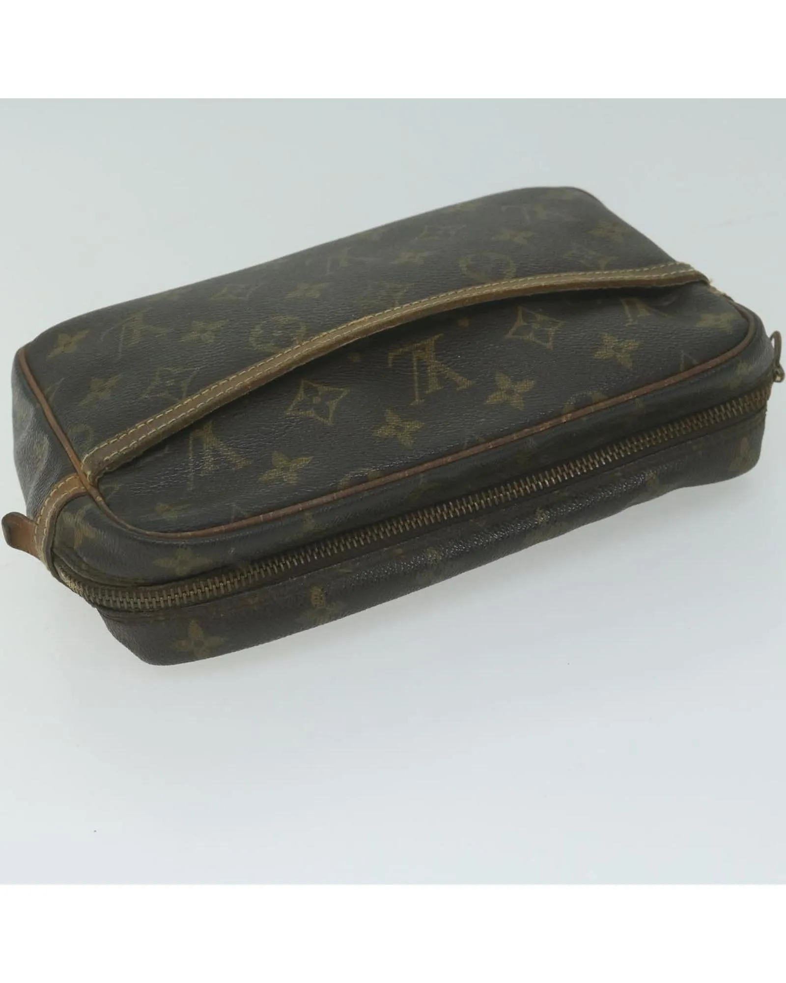 Monogram Canvas Clutch Bag with Zipper - France Made