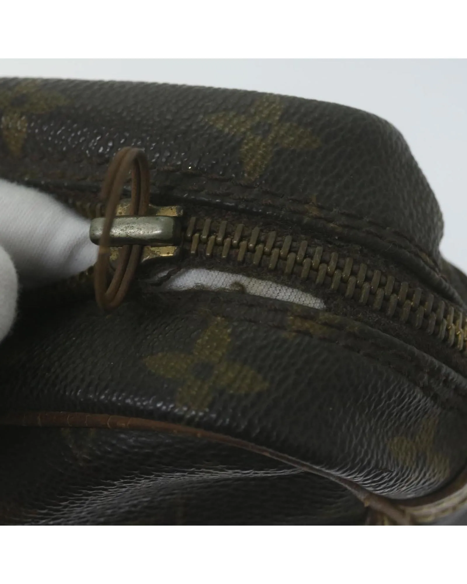 Monogram Canvas Clutch Bag with Zipper - France Made