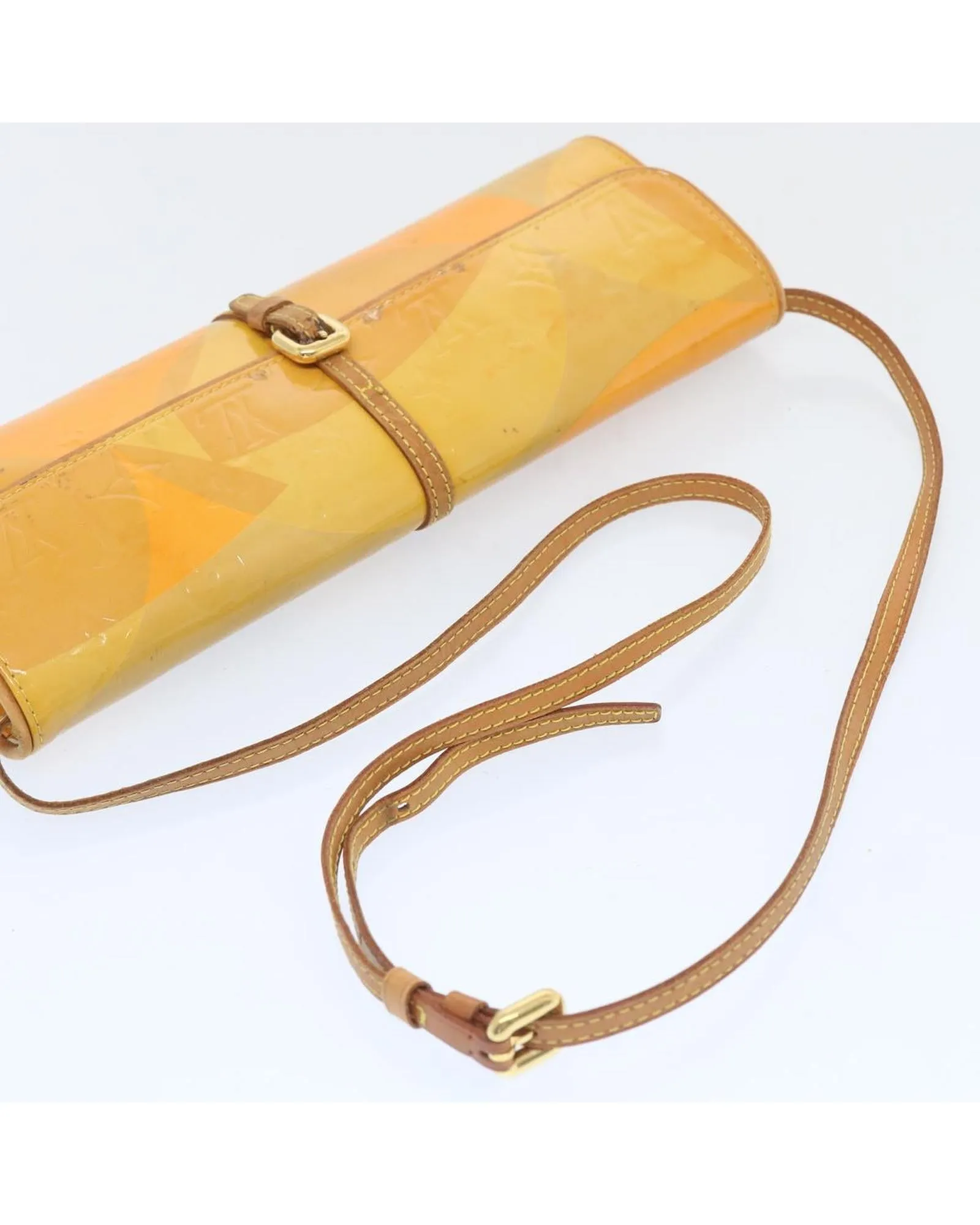 Monogram Vernis Pochette Fleur Bag with Authenticity Certificate