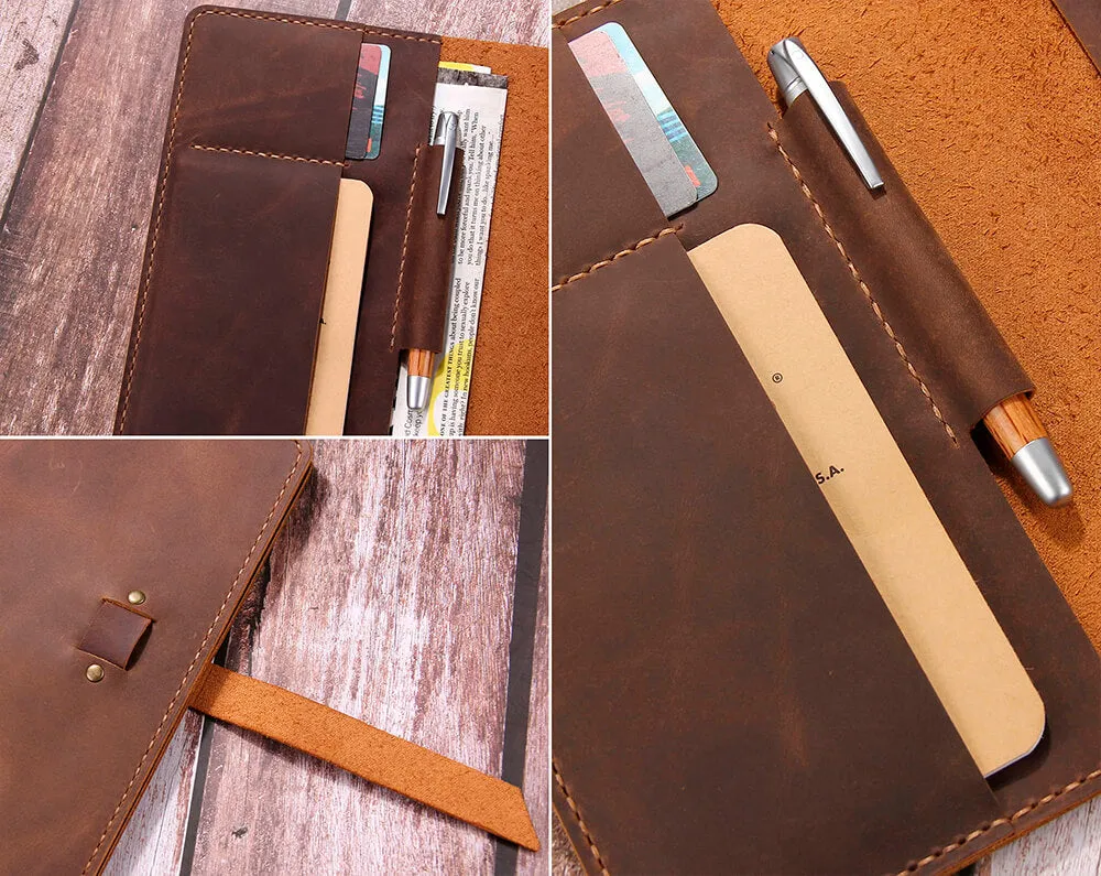 Personalized A5 Leather Legal Pad Padfolio Portfolio
