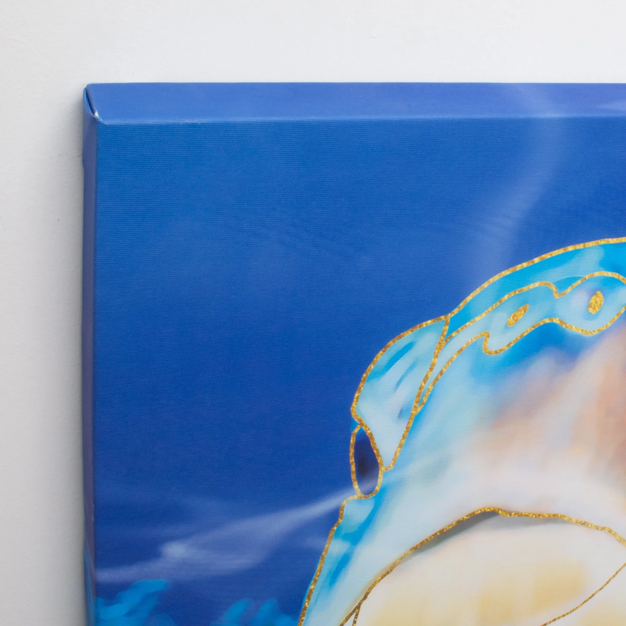 Sea Turtle Outdoor Canvas Art Print - 35x35