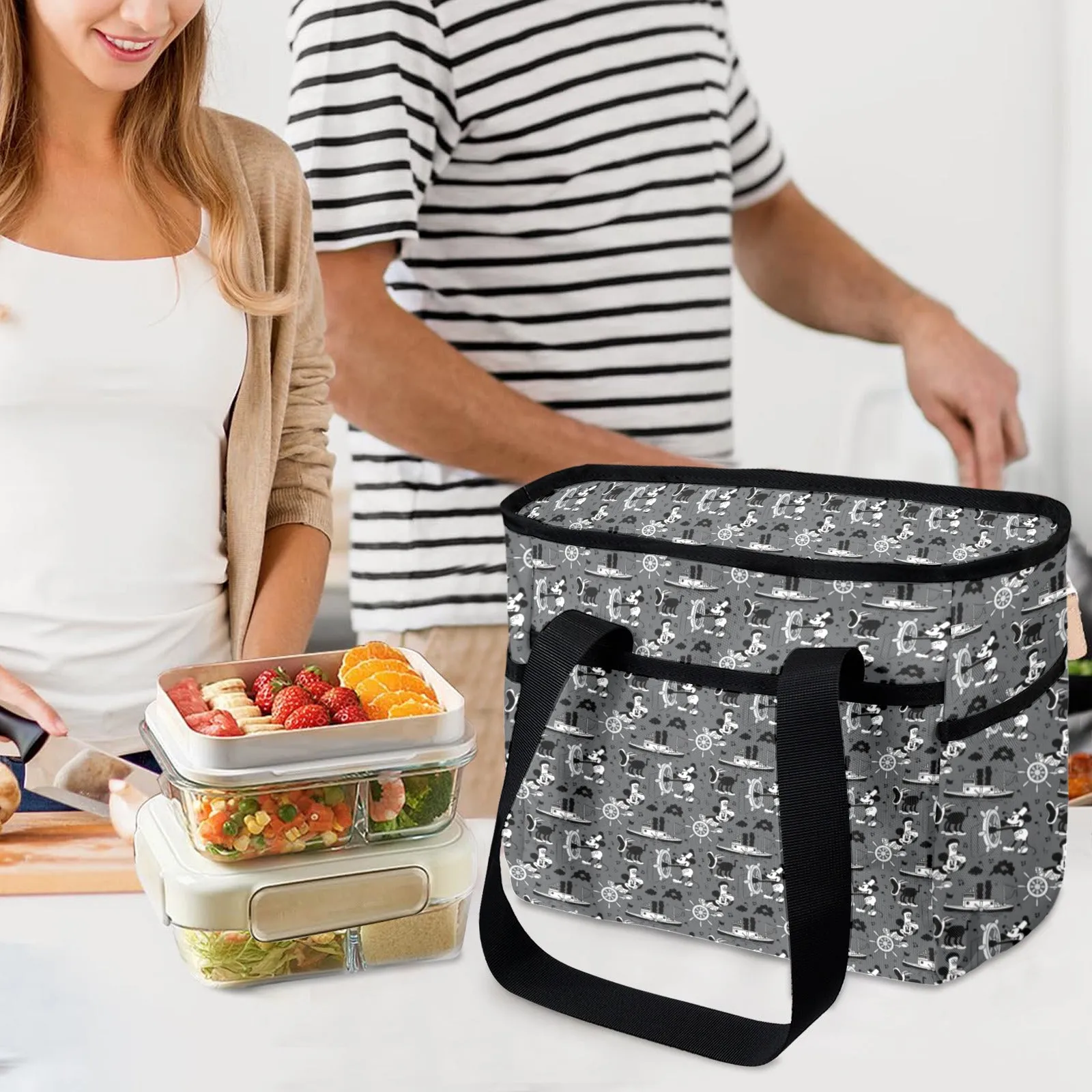 Steamboat Mickey Large Capacity Insulated Tote Bag