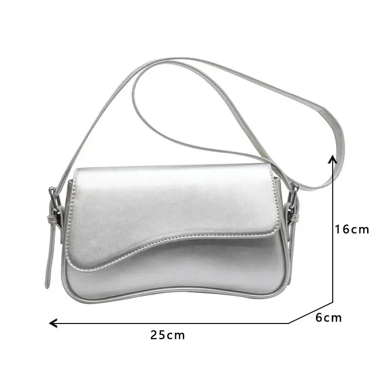 Vintage Crossbody Bag for Women Small Flap Shoulder Underarm Bag