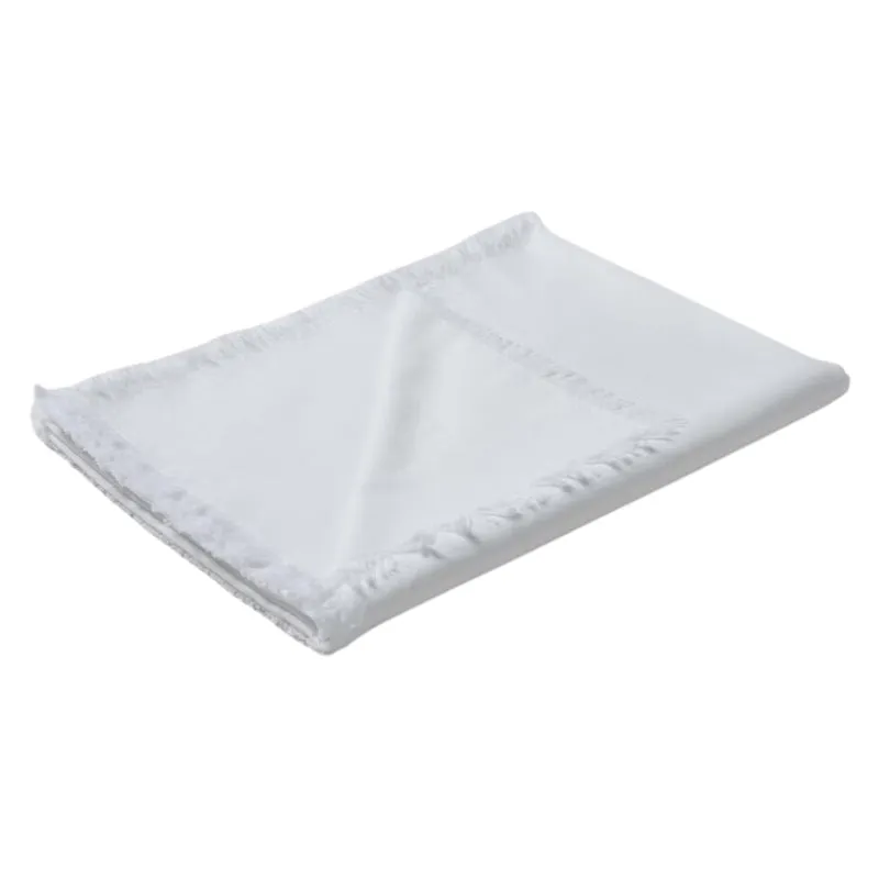 Vintage Design Gypsy Linen Cotton White Table Runner