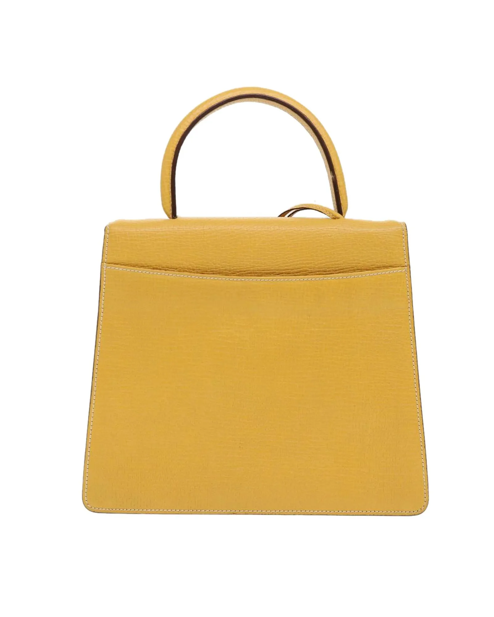 Yellow Leather Loewe Barcelona Hand Bag - Authentic (am4030)
