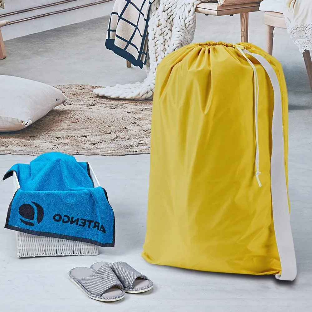 Yellow Strap Laundry Bag
